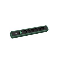 BACHMANN PRIMO 2 6xUTE 1xswitch 2.0m CEE7/7 RAL6028