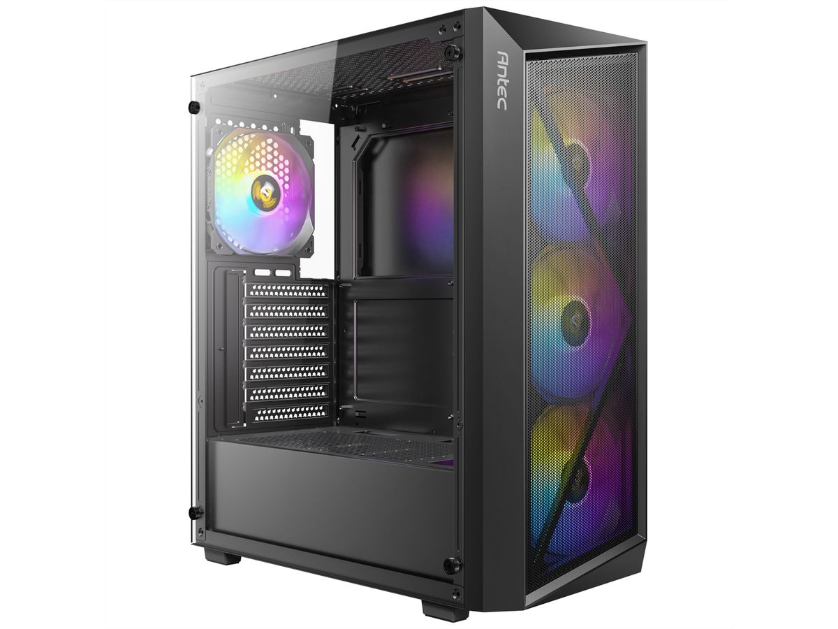 ANTEC AX67 ARGB PC Gehäuse Midi Tower Gaming ATX, schwarz