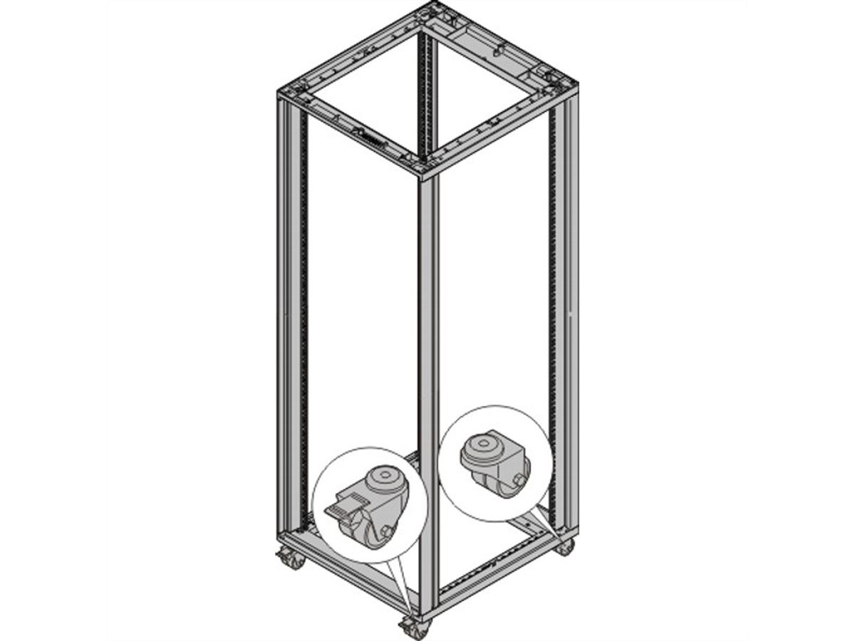 SCHROFF Novastar zwenkwiel, 200 kg
