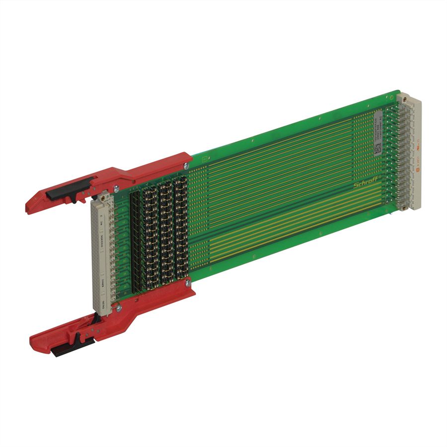 SCHROFF testadapter voor DIN-aansluiting type E, 3 HE, 220 mm