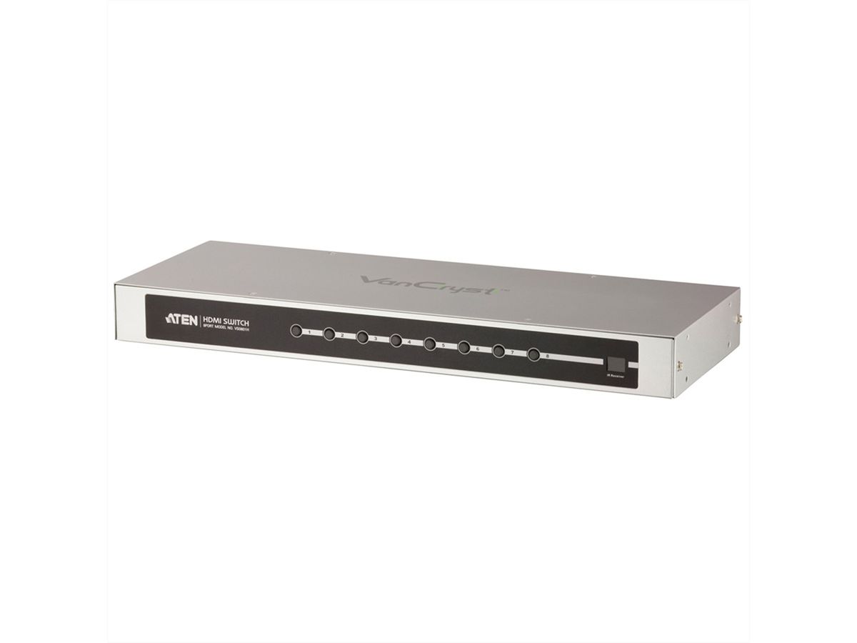 ATEN VS0801H 8-poorts HDMI A/V-switch met infrarood afstandsbediening