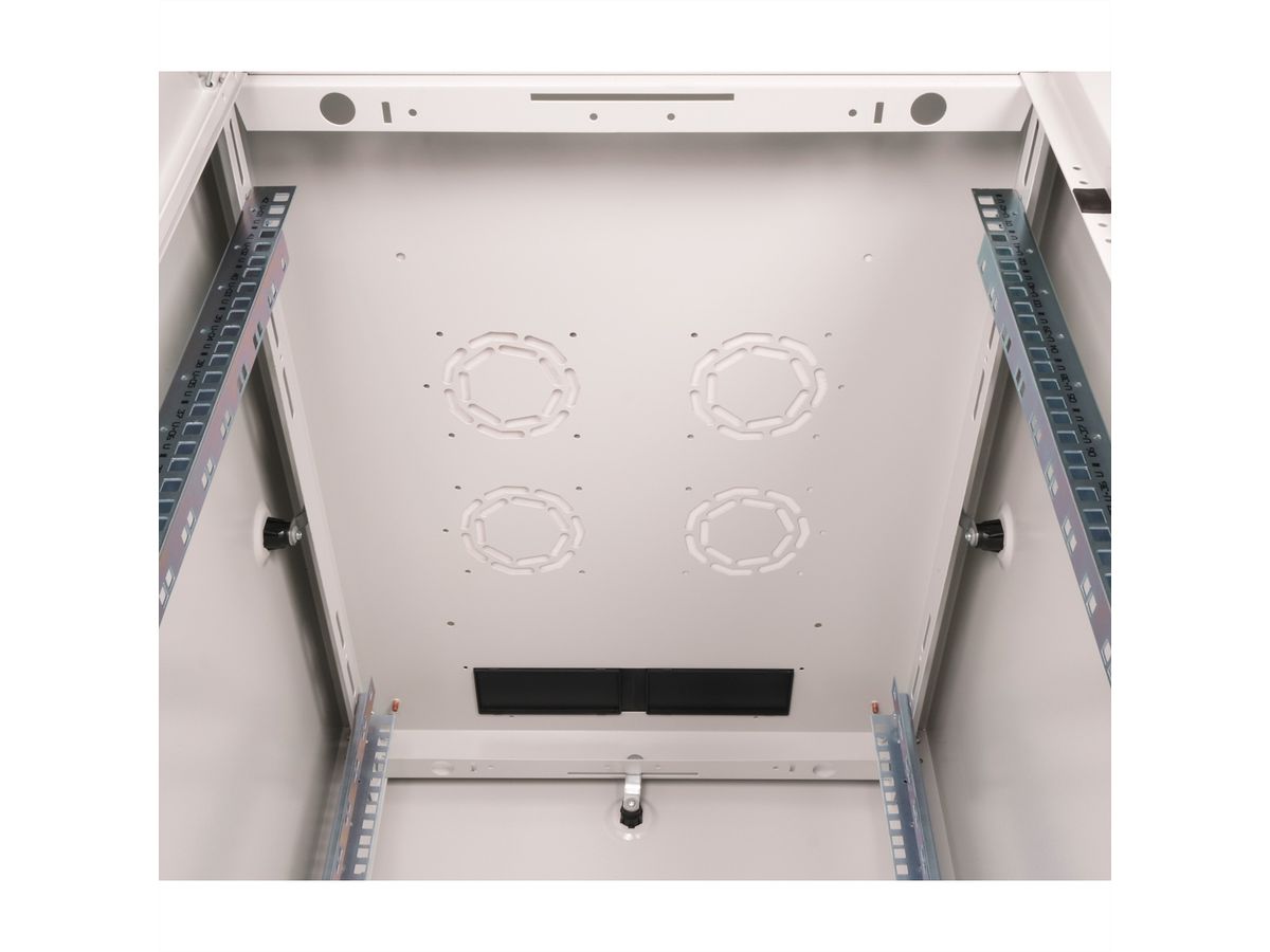 ROLINE 19-inch Network Cabinet Basic 42 U, 600x800 WxD glass door grey