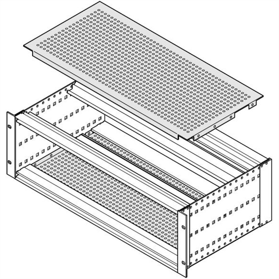 SCHROFF EuropacPRO Cover Plate for Bolting to Side Panel, 42 HP, 277.75 mm