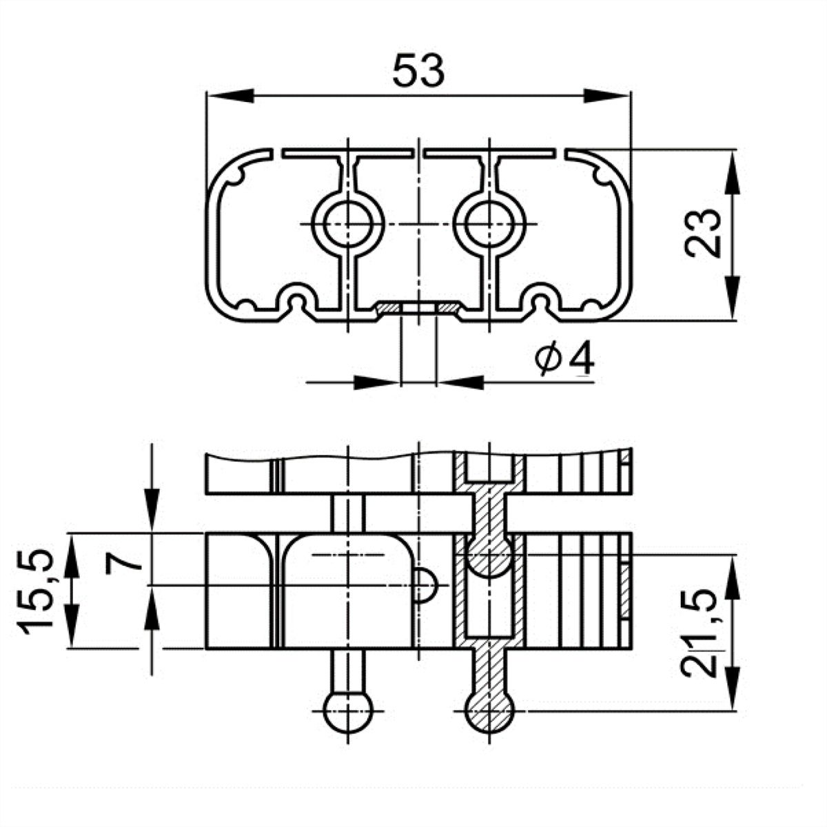 BACHMANN Classic kabelslang zwart RAL9005