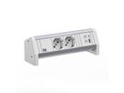 BACHMANN DESK 2xP40 1xUSB A/C 22W GST18 RAL9010