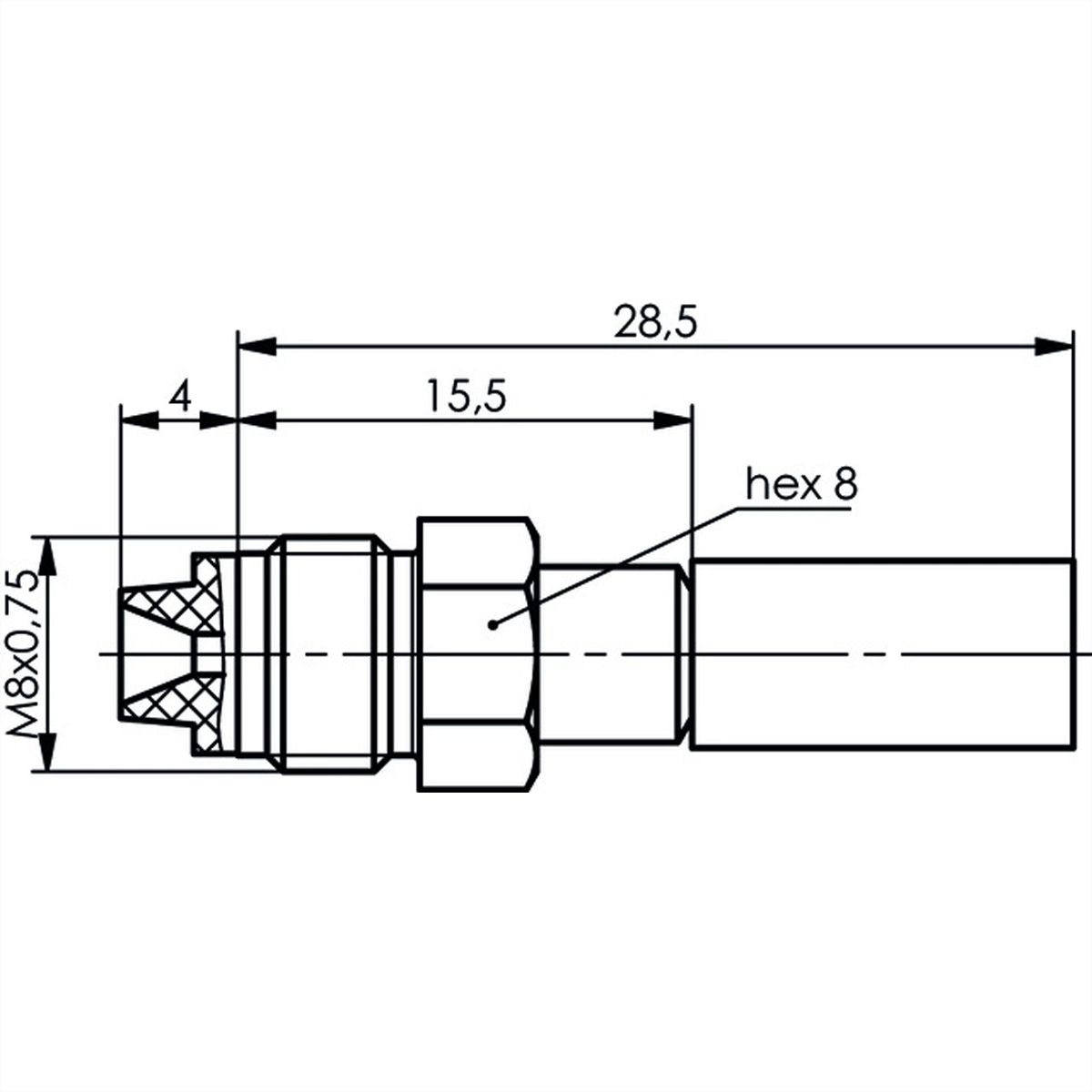 TELEGÄRTNER FME-Kabelbuchse crimp für RG-58C/U