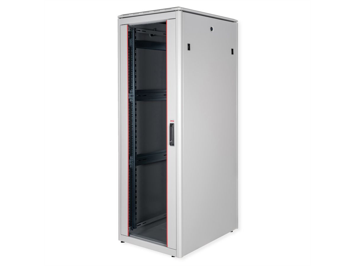 ROLINE 19-inch Network Cabinet Pro 36 U, 600x800 WxD glass door grey