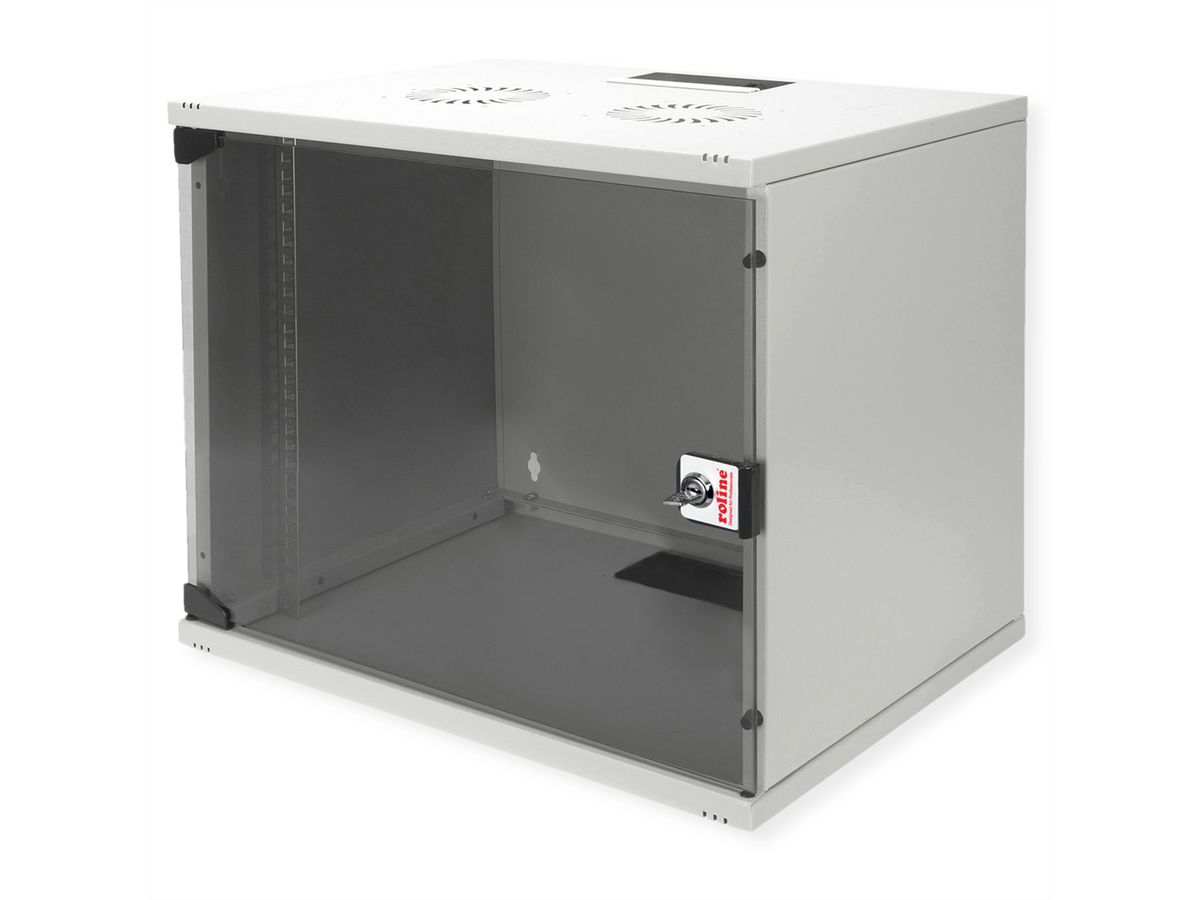 ROLINE 19-inch wandbehuizing Basic 7 U, 540x400 BxD Bouwpakket grijs