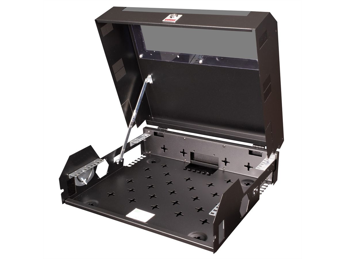 ROLINE 19-inch wandbehuizing Basic 5 U, kort zwart