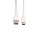 VALUE USB 3.2 Gen 1 kabel, A-C, M/M, 1 m