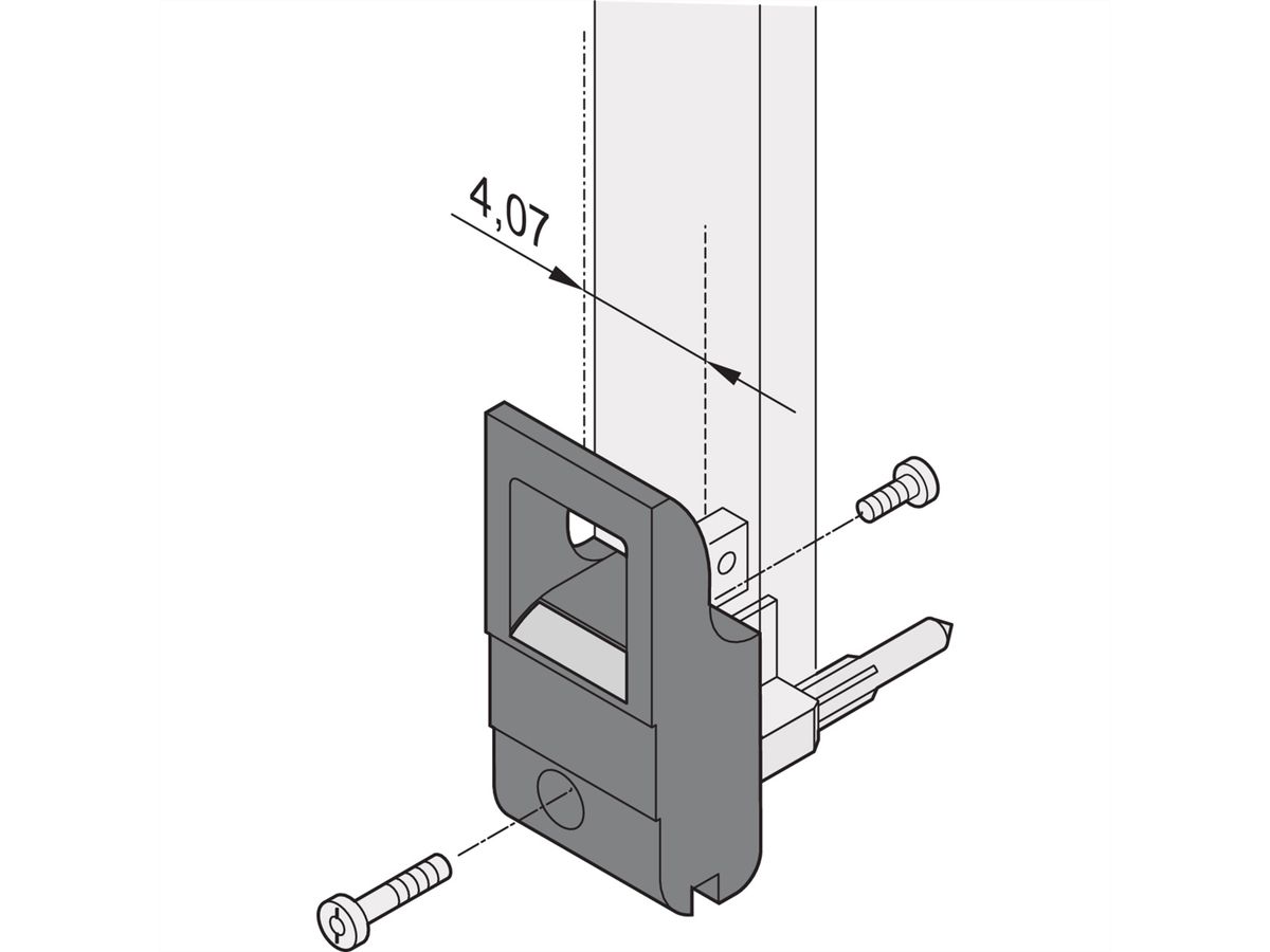 SCHROFF Inserter/Extractor Handle Type IET, Black Lever, Grey Button, Top, 10 pieces