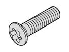 SCHROFF verzonken schroef, verhoogd, kruisgleuf, M3x8 mm, staal vernikkeld