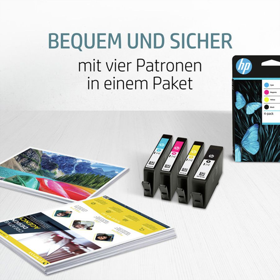 6ZC74AE, Nr. 912, Tinte Value Pack (schwarz, cyan, magenta, yellow) für OfficeJet 8015