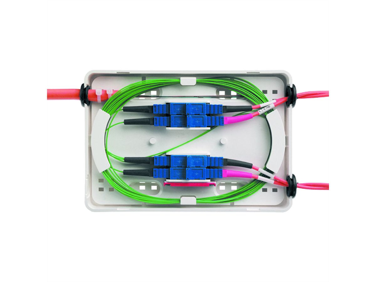 TELEGÄRTNER MICRO splice box incl. adaptor plate, splice potection, Accesories, adaptor plate, splice protection