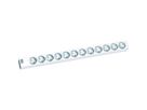 BACHMANN ALU 1U 12xCEE7/3 voeding 2,0m CEE7/7 565mm