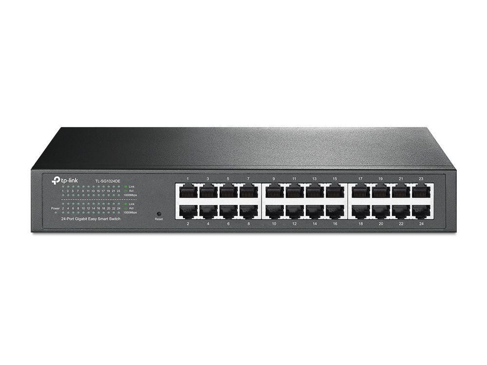 TP-Link TL-SG1024DE netwerk-switch Managed L2 Gigabit Ethernet (10/100/1000) Zwart