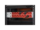 BACHMANN 19" stekkerdoos 8-voudig, 2300W, IEC320 C14 stekker