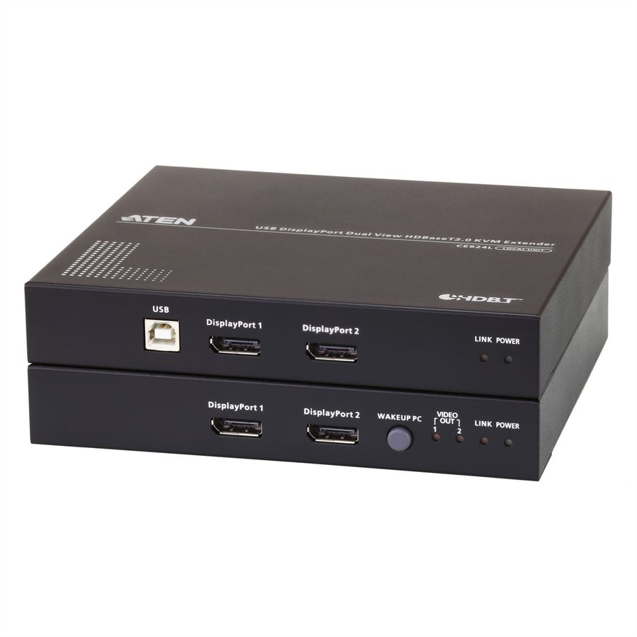ATEN CE924 USB DisplayPort Dual Display HDBaseT 2.0 KVM extender