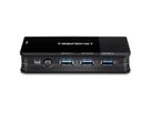 TRENDnet TK-U404 4-Port Sharing Switch 4 PC/1 Gebruiker USB 3.1
