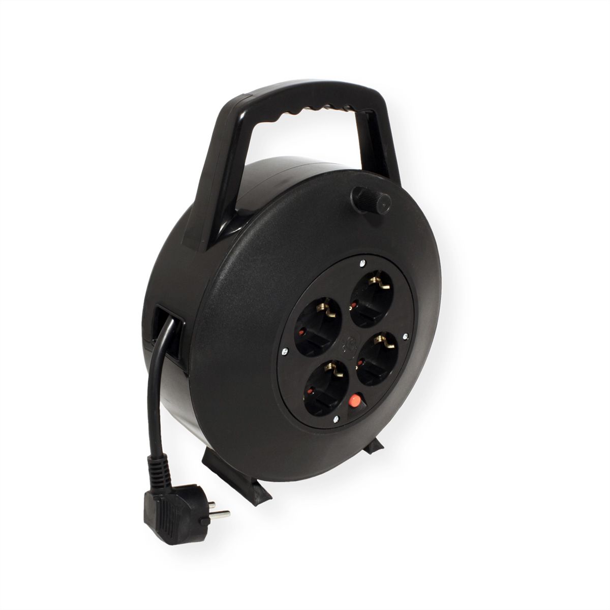 BACHMANN geaarde haspel 4-voudig AC230V kabel, 10m