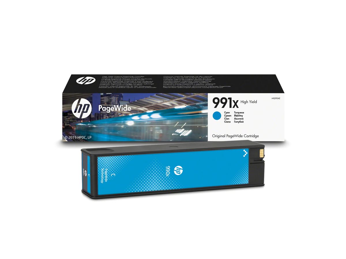 HP 991X High Yield Cyan Original PageWide Cartridge