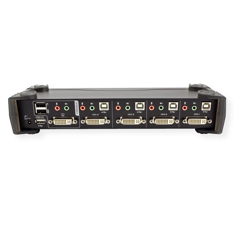 ATEN CS1764A KVM Switch DVI, USB, Audio, USB Hub, 4-Poorts