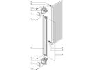 SCHROFF-insteekset met afzuiggreep type 2, afgeschermd, grijs, 6 HE, 10 HE