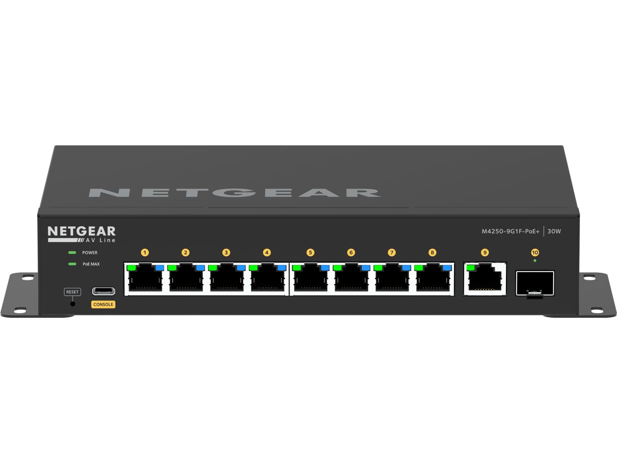 NETGEAR 8x1G PoE+ 110W 1x1G and 1xSFP Managed Switch