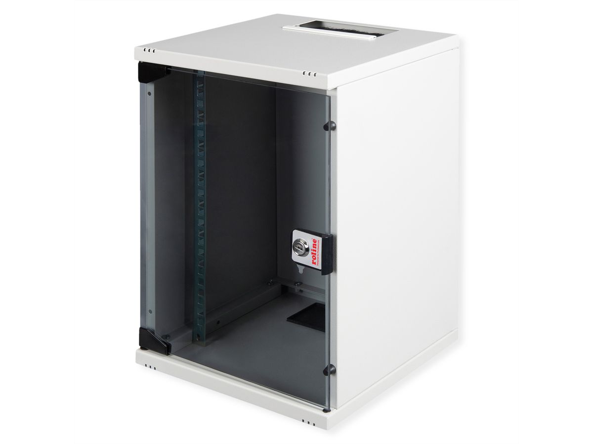 ROLINE 10-inch wandbehuizing 9 U, 312x300 BxD grijs