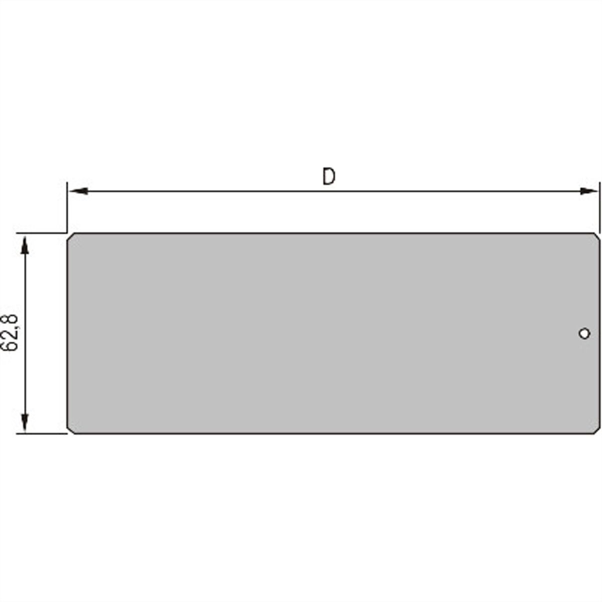 SCHROFF Afdekraam insteekmodule zijplaat voor hoekprofiel, 3 HE, printplaatdiepte 167 mm