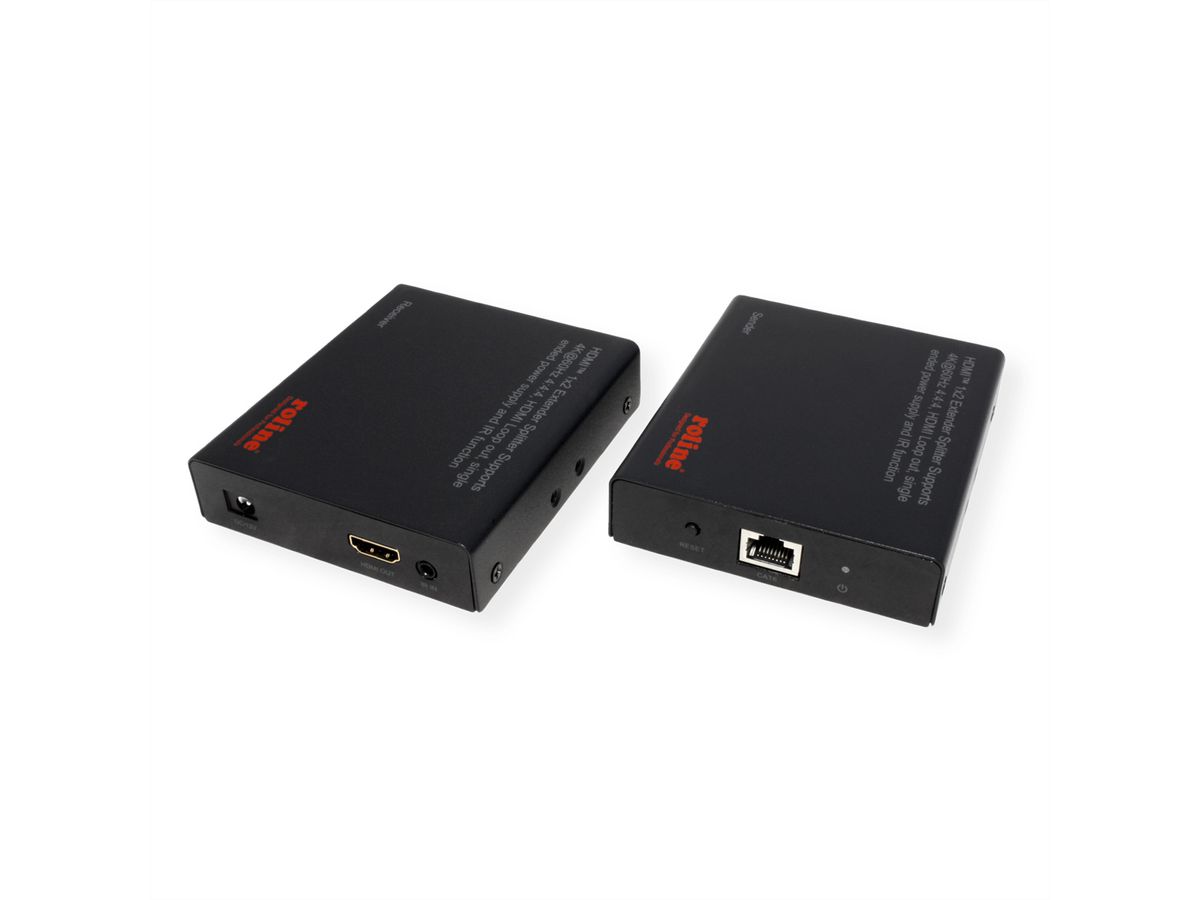 ROLINE HDMI-verlenger en -splitter, 1x2, via Cat.6A, 70m, 4K60Hz