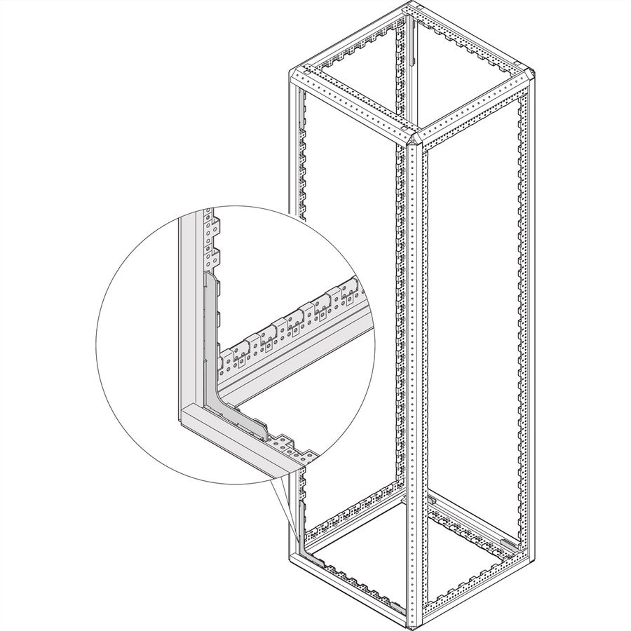 SCHROFF Varistar Cabinet Frame, Heavy Duty, Seismic, 1800H 800W 800D