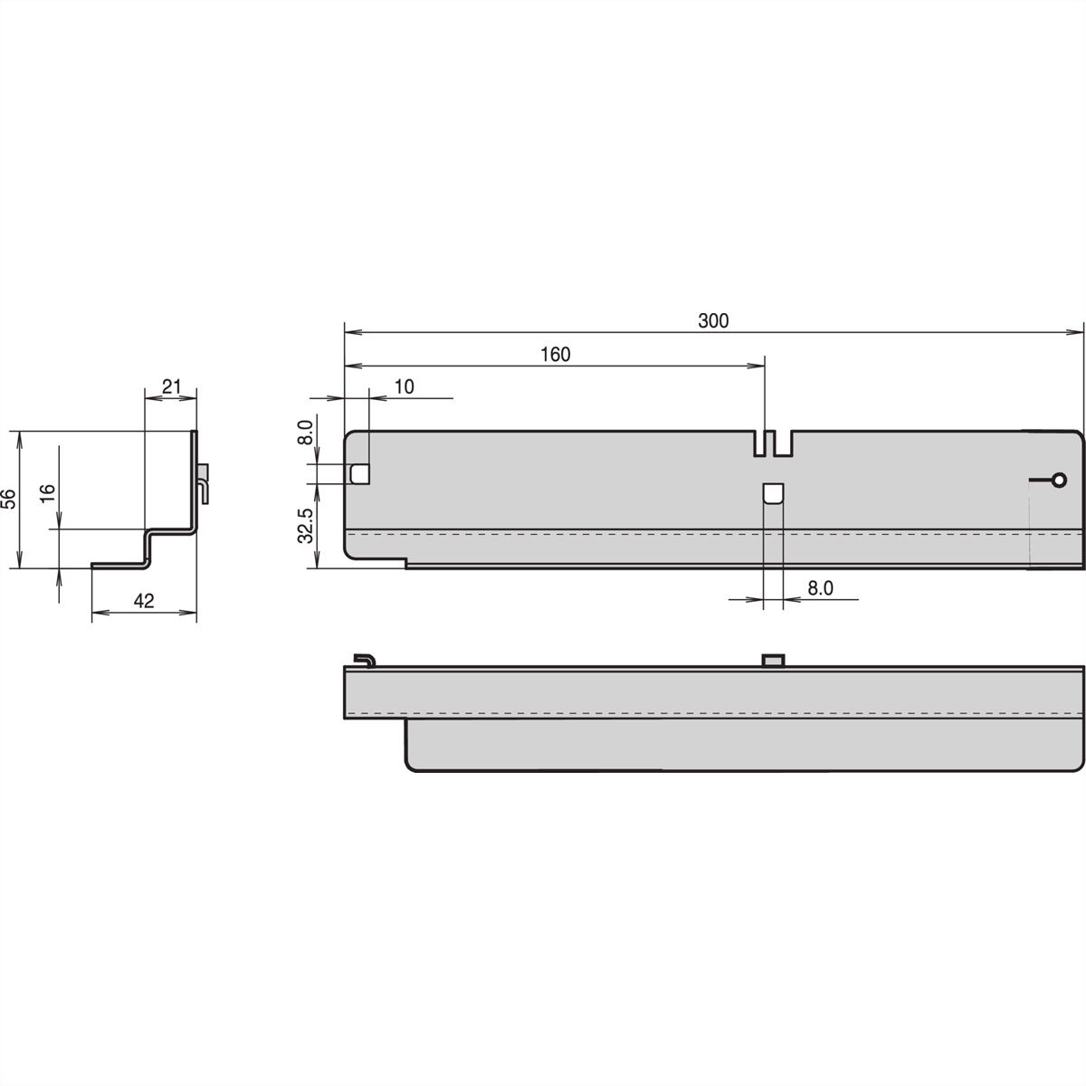 SCHROFF Labrack Slide Rail, 40 kg, 1 Pair