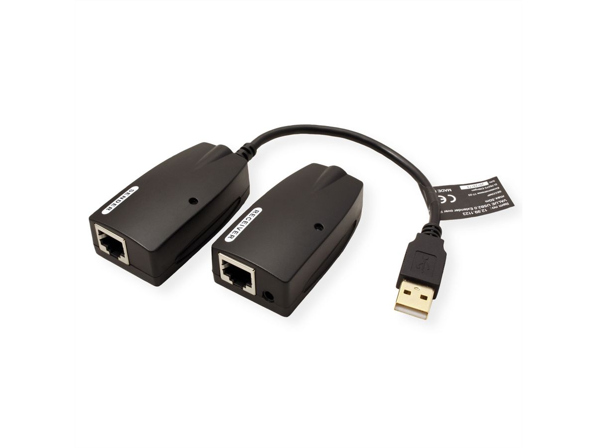 VALUE USB 2.0 verlenging via RJ45, max. 50m