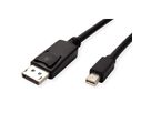 ROLINE GREEN DisplayPort Cable, DP - Mini DP, TPE, M/M, black, 1 m