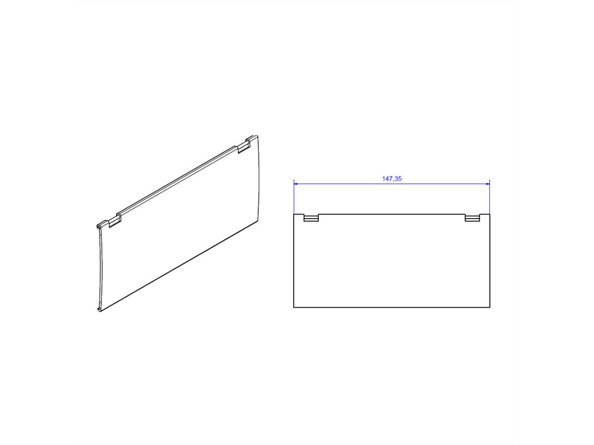 BACHMANN KAPSA X-Klein deksel, zwart