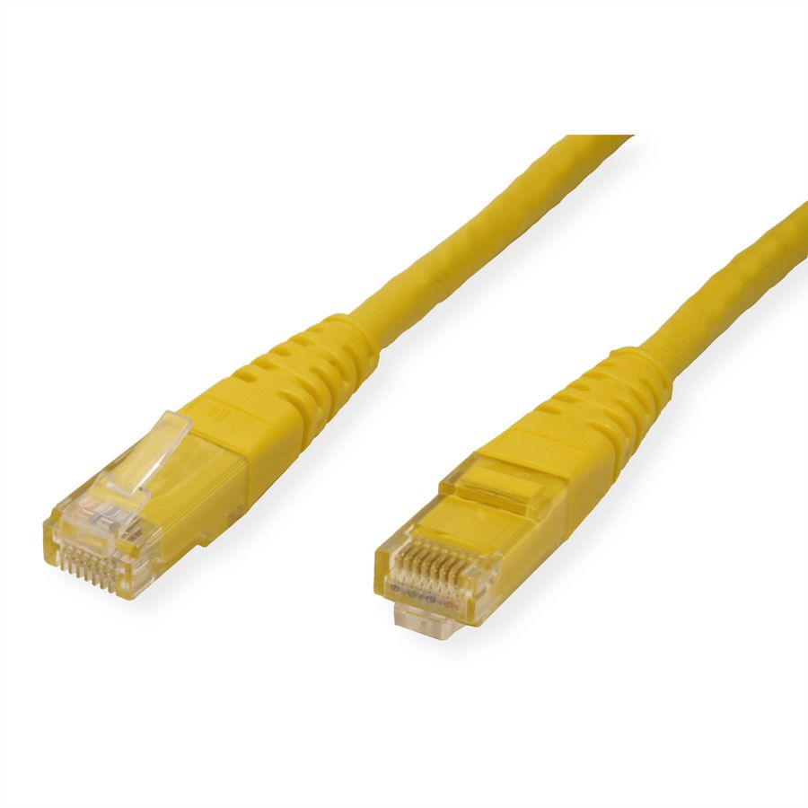 ROLINE Patchkabel Cat.6 UTP (Class E), geel, 0,3 m
