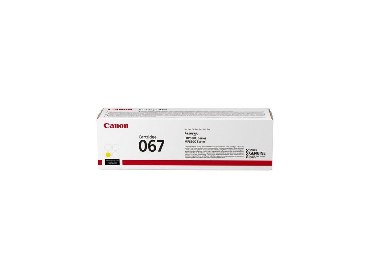 Canon 067 tonercartridge 1 stuk(s) Origineel Geel