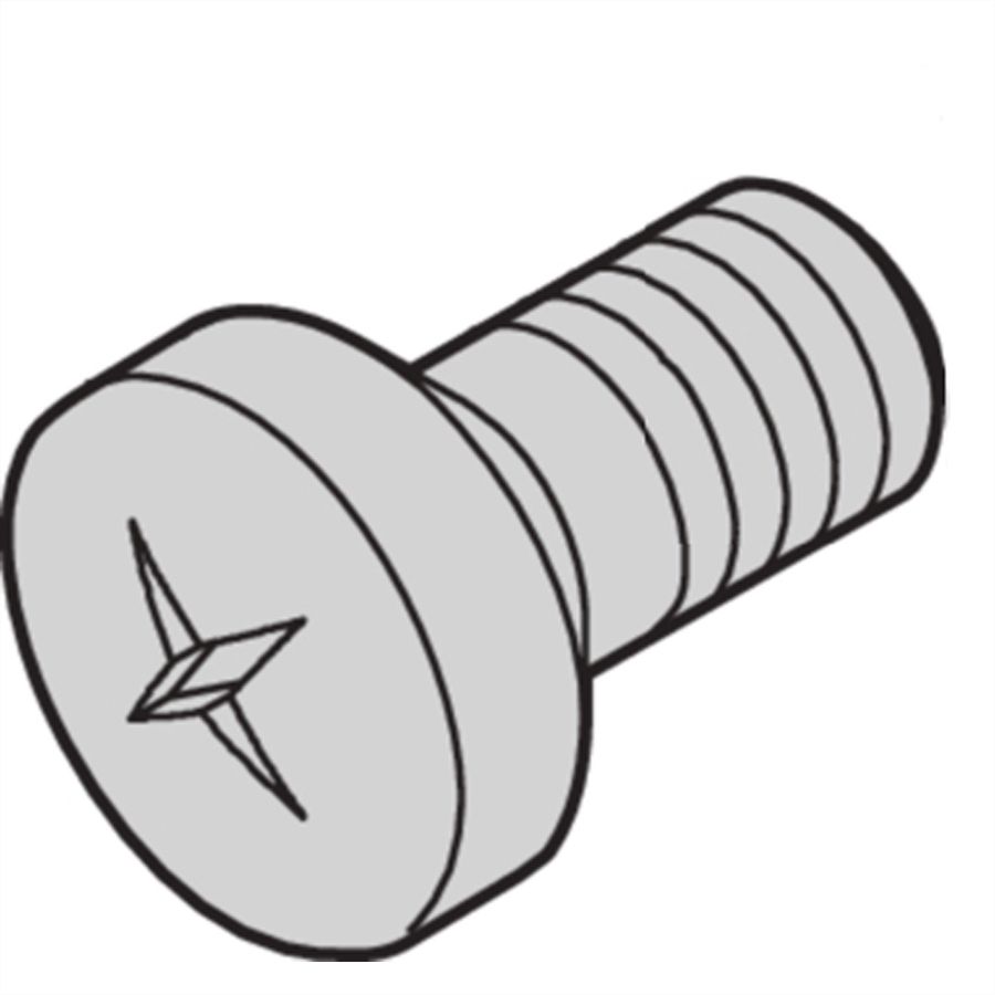 SCHROFF Kruiskopschroef, verhoogd, kruisgleuf, M2,5 x 8 mm, zelftappend, verzinkt
