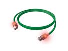 EasyLan S/FTP DualBoot® LED Kabel Cat.6A (Class EA), LSOH, groen, 1 m