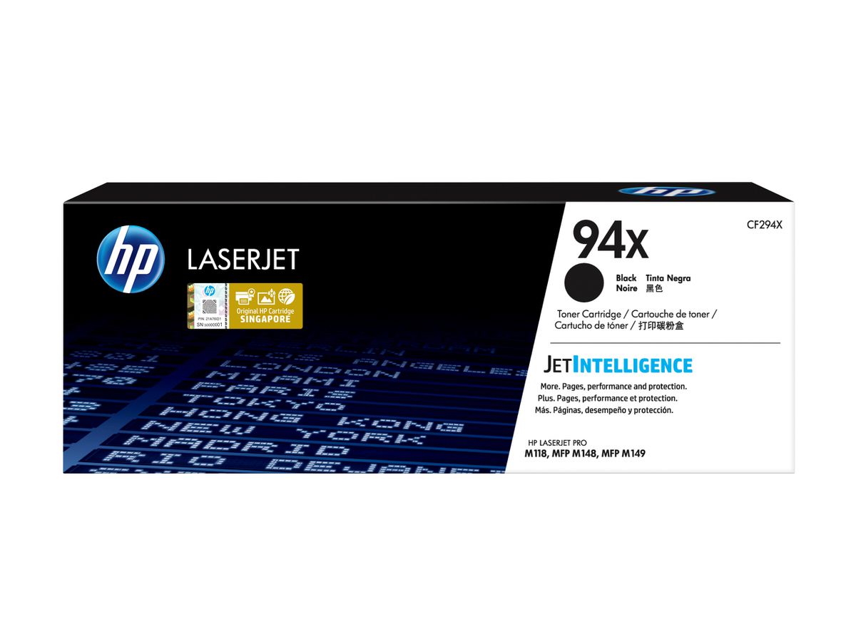 HP 94X originele high-capacity zwarte LaserJet tonercartridge