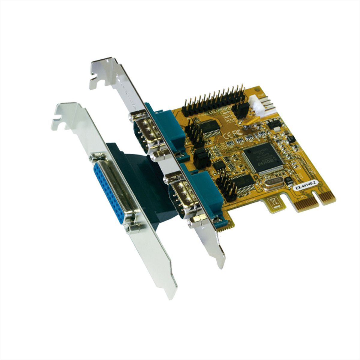 EXSYS EX-44140-2 PCI Express x1 Karte 2x ser. RS-232+1x par. EPP/ECP