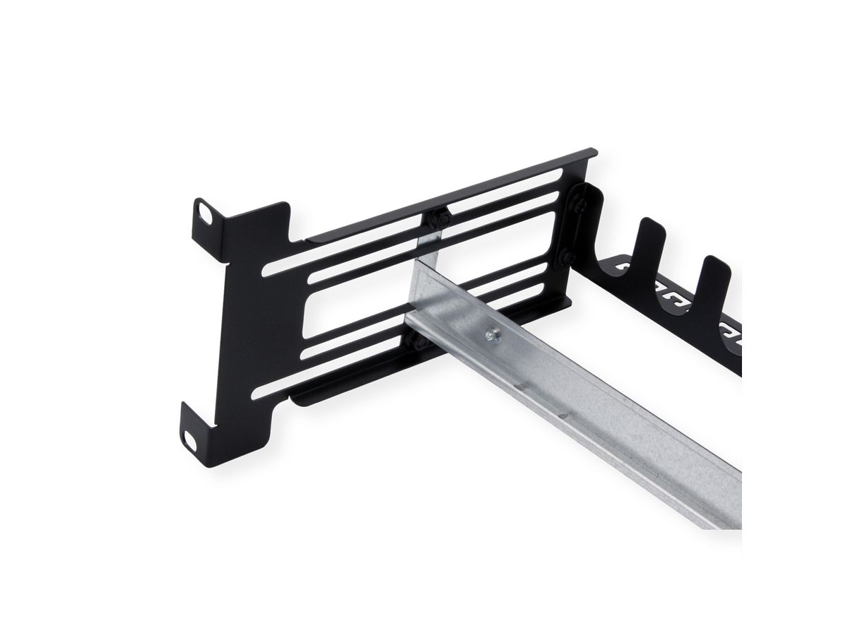 VALUE 19” montageframe voor DIN-railapparaten, zwart