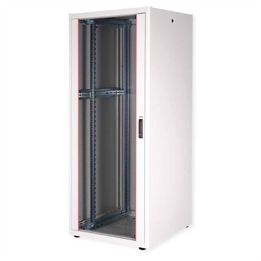 ROLINE 19-inch Network Cabinet Basic 42 U, 800x800 WxD glass door grey