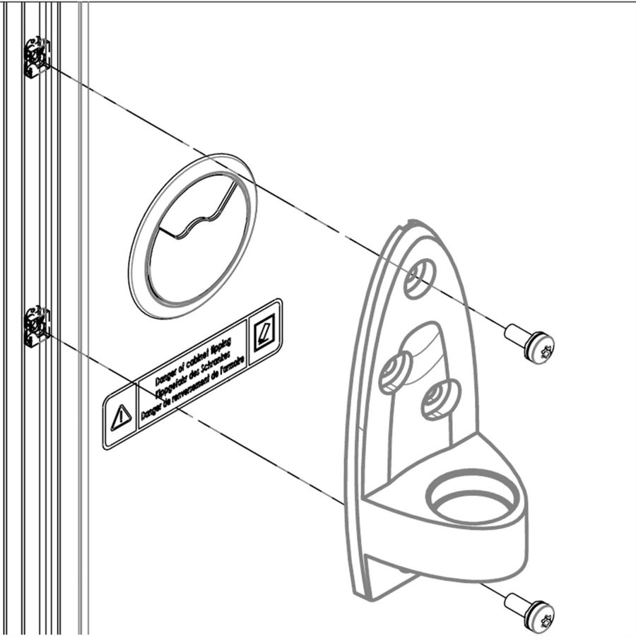 SCHROFF Monitor Arm Mounting Kit for Novastar HD Cabinet