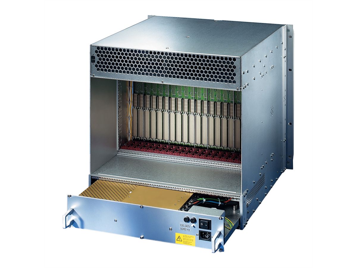 SCHROFF VME64x System, 10 U, 21 Slot, 2 Open Frame PSU's