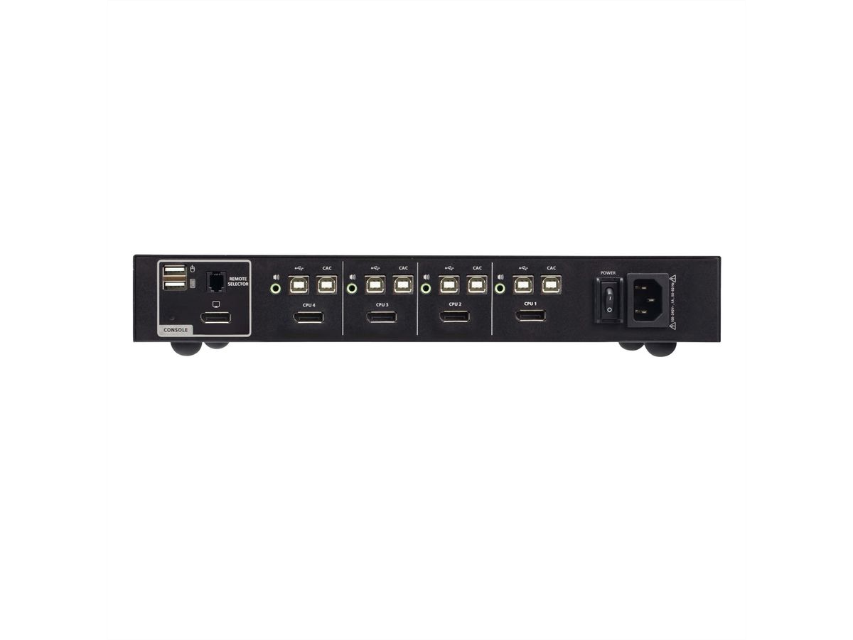 ATEN CS1184DP4C 4-Port USB DisplayPort Secure KVM Switch mit CAC