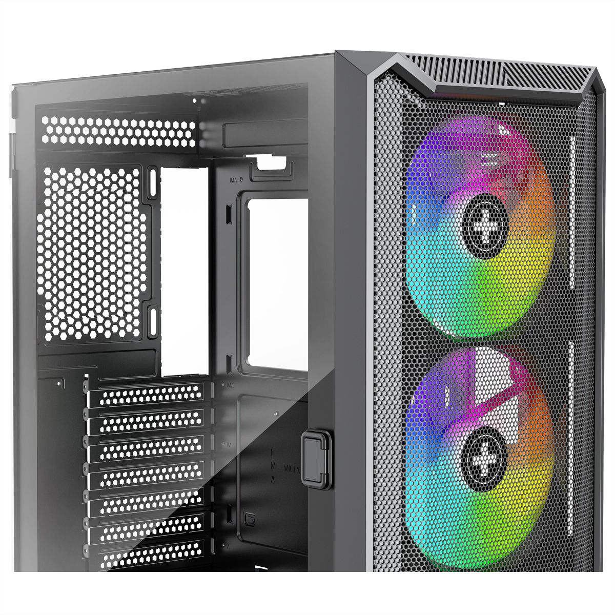 Xilence Xilent Blade II X613 RGB Gaming PC-behuizing , RGB ATX Midi Tower