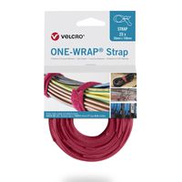 VELCRO® One Wrap® Bindband 20 mm x 200 mm, 25 stuks, rood