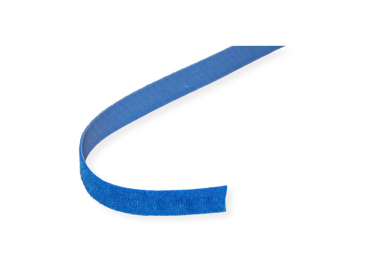 VELCRO® ONE-WRAP® klittenband ongeperforeerd op rol, 20mm, blauw, 25 m